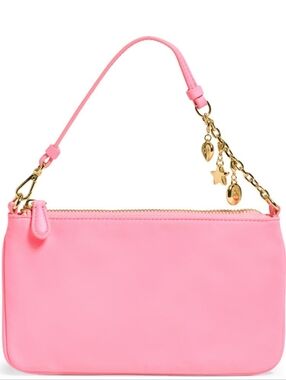 Stoney Clover Lane Snowcone Pink Wristlet with Gold Charm Accents